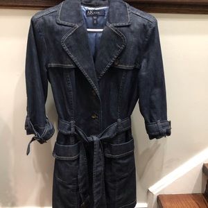 Ann Klein 3/4 Sleeve jean jacket / coat